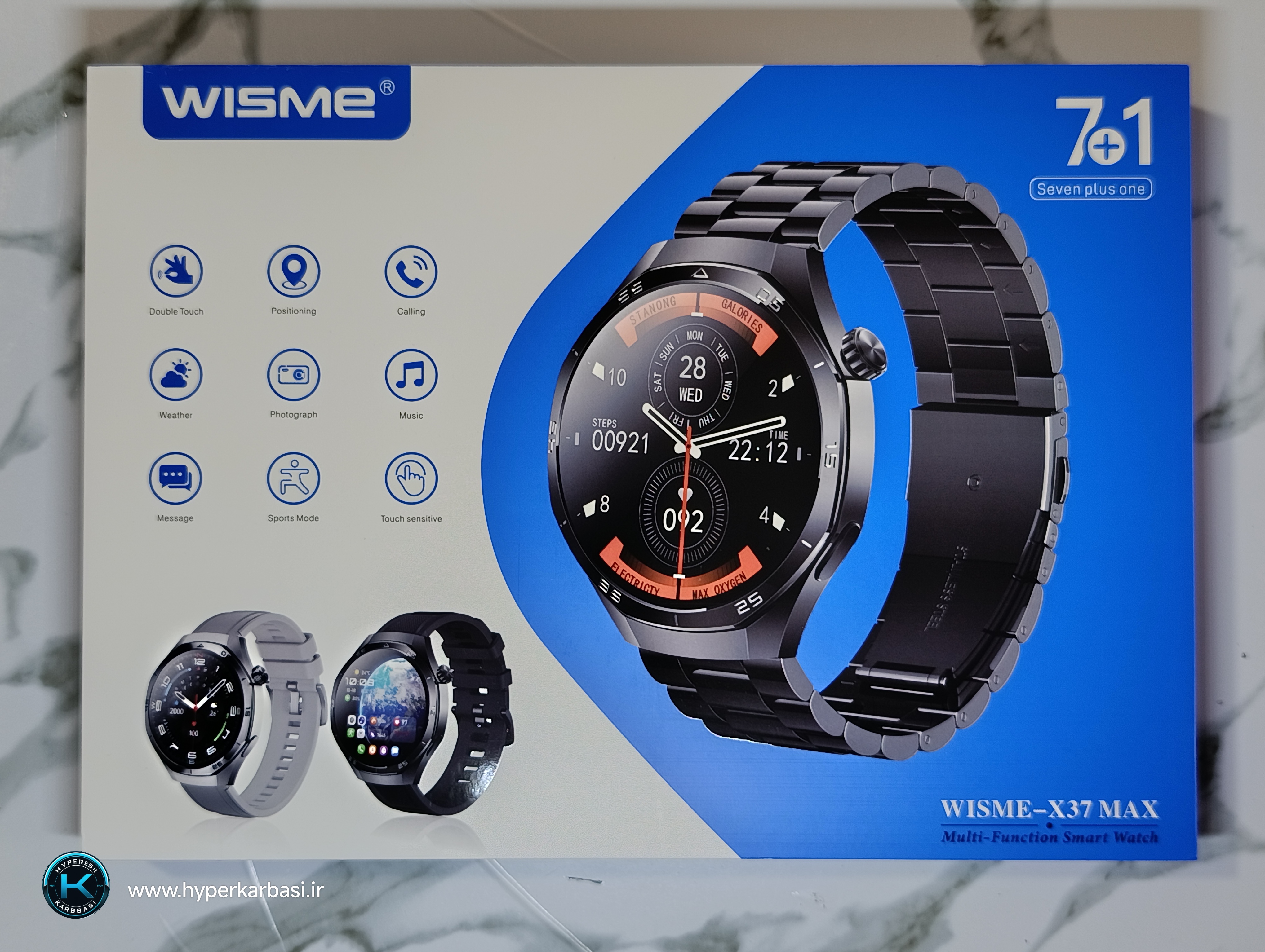 ساعت هوشمند مدل WISME-X37 MAX