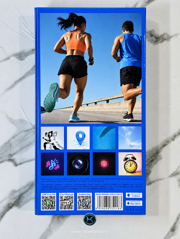 ساعت هوشمند WISME مدل X79 ULTRA3